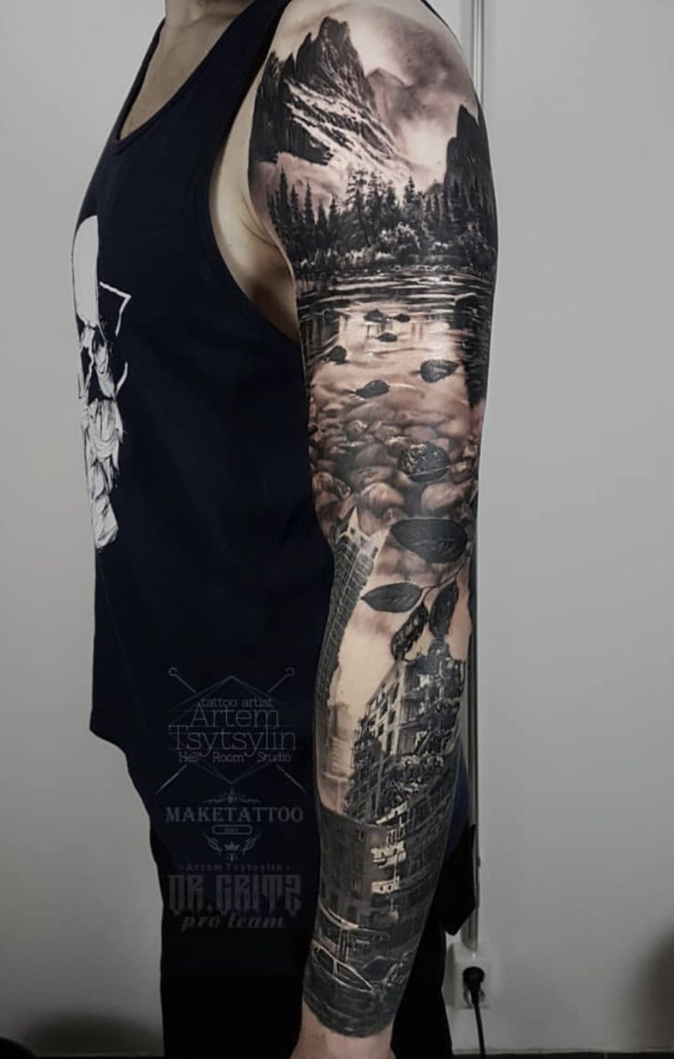 Embracing Abstract Nature Arm Tattoo: Modern Designs And Techniques