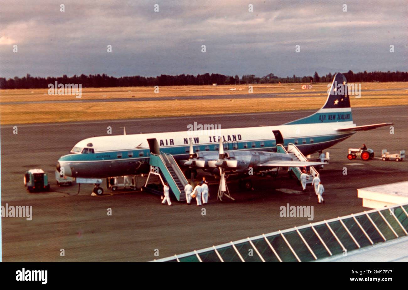 Air New Zealand S Flight Engineers Lockheed Electra L188 C Era