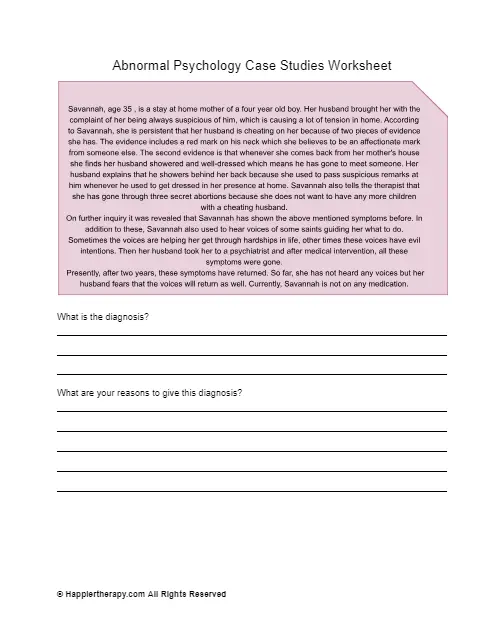 Case Studies In Abnormal Behavior Pdf Behavioural Sciences Psychology