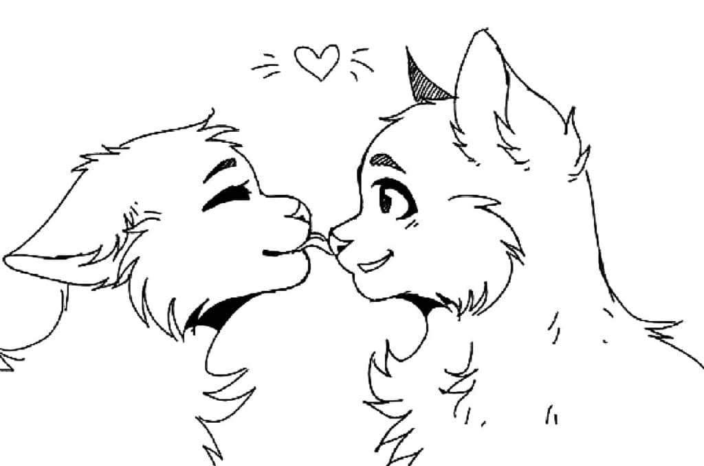 Cats Coloring Page: Surprising Fact: Cats Calm With Outlines