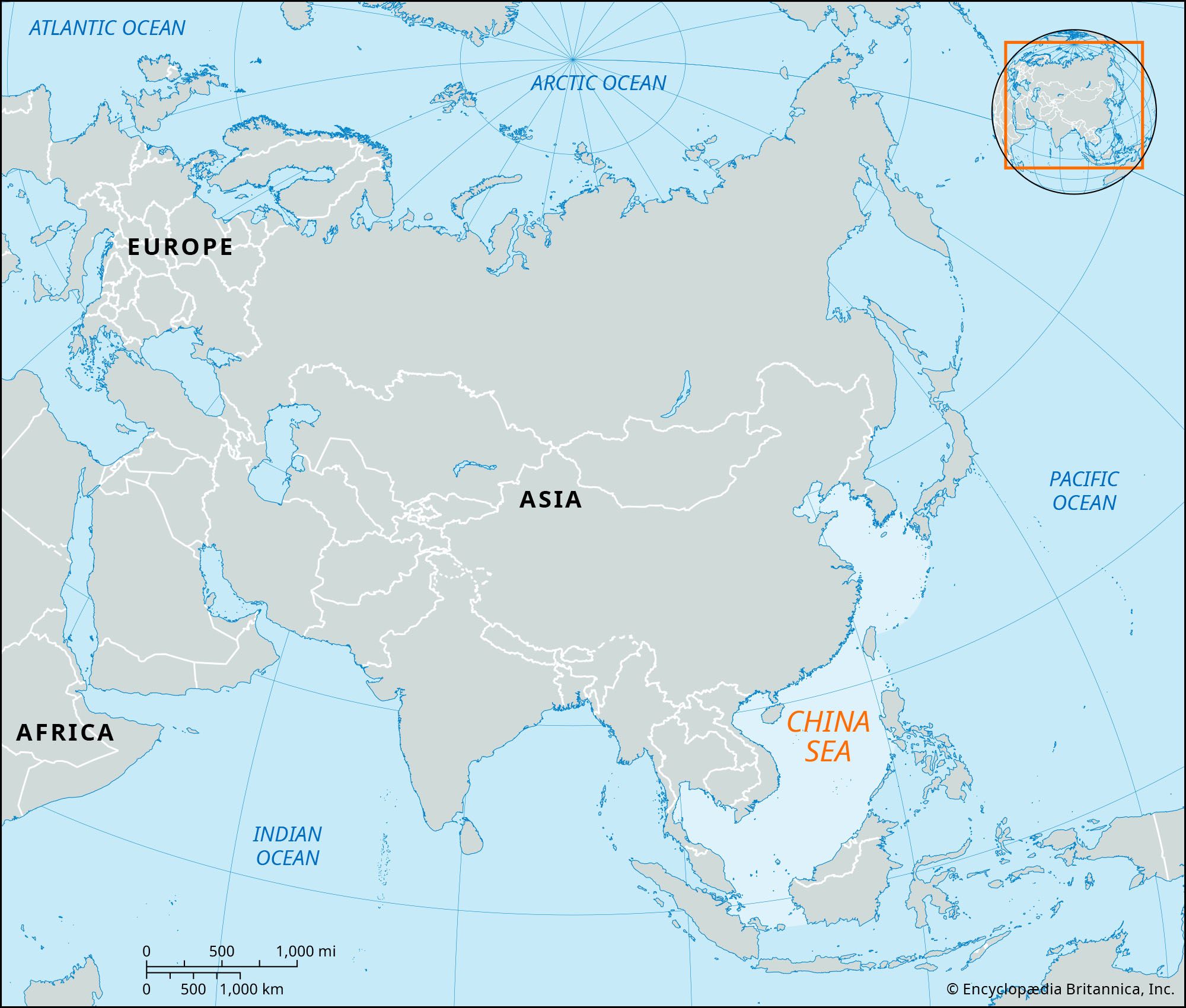 China Sea Map Depth Facts Britannica China Sea Map Depth Facts Britannica