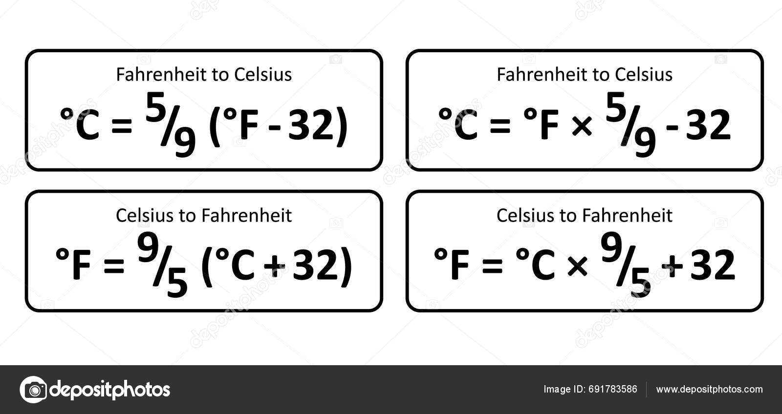 Convert Fahrenheit To Celsius And Back Temperature Conversion