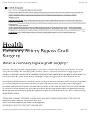 Coronary Artery Bypass Graft Surgery Johns Hopkins Medicine
