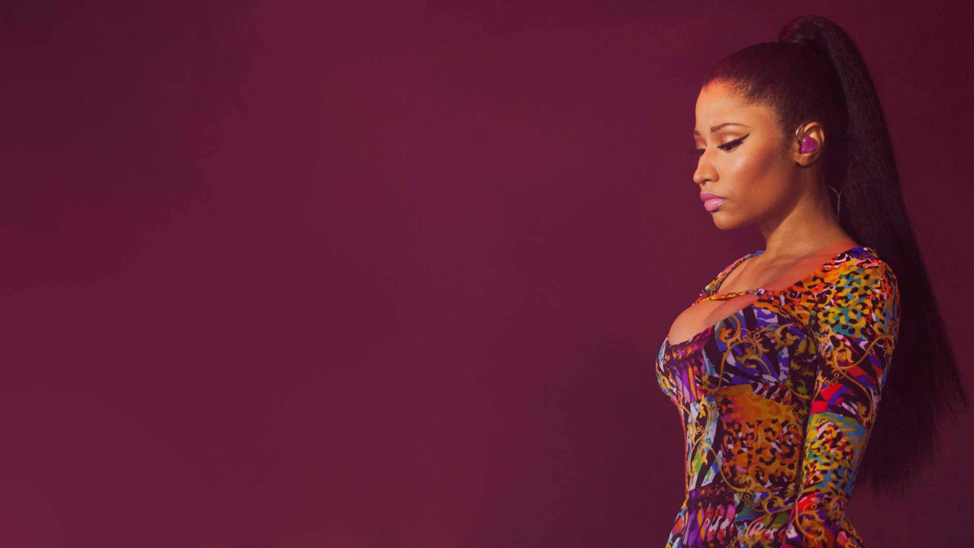 Download Nicki Minaj Stands With Confidence In A Vibrant Pink Outfit Wallpapers Com Download Nicki Minaj Stands With Confidence In A Vibrant Pink Outfit Wallpapers Com