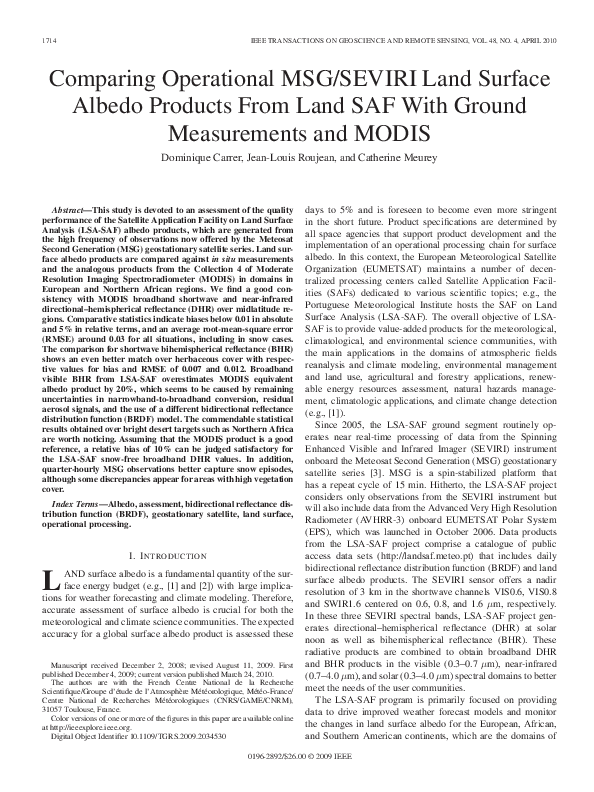 Essd Four Decades Of Global Surface Albedo Estimates In The Third Edition Of The Cm Saf Cloud Albedo And Surface Radiation Clara Climate Data Record
