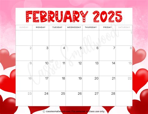 February 2025 Calendar Instant Download 101 Designs