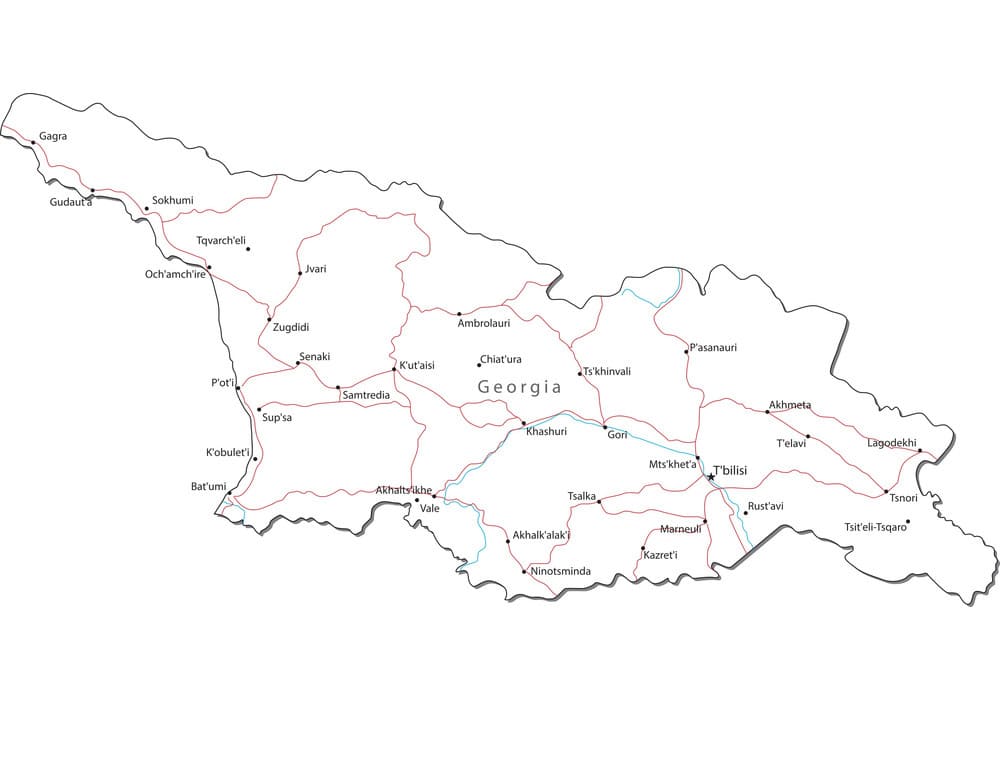 Free Map Of Georgia Counties