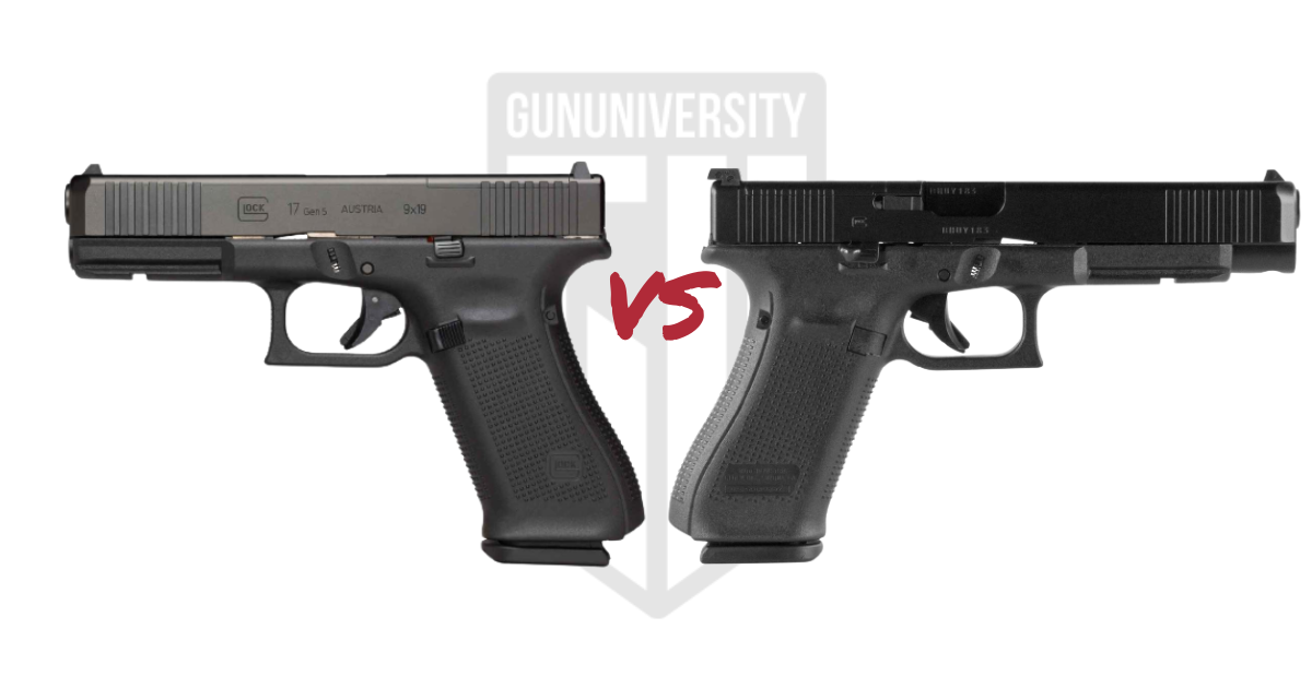 Glock 34 Vs 17 Handgun Comparison Xs Sights