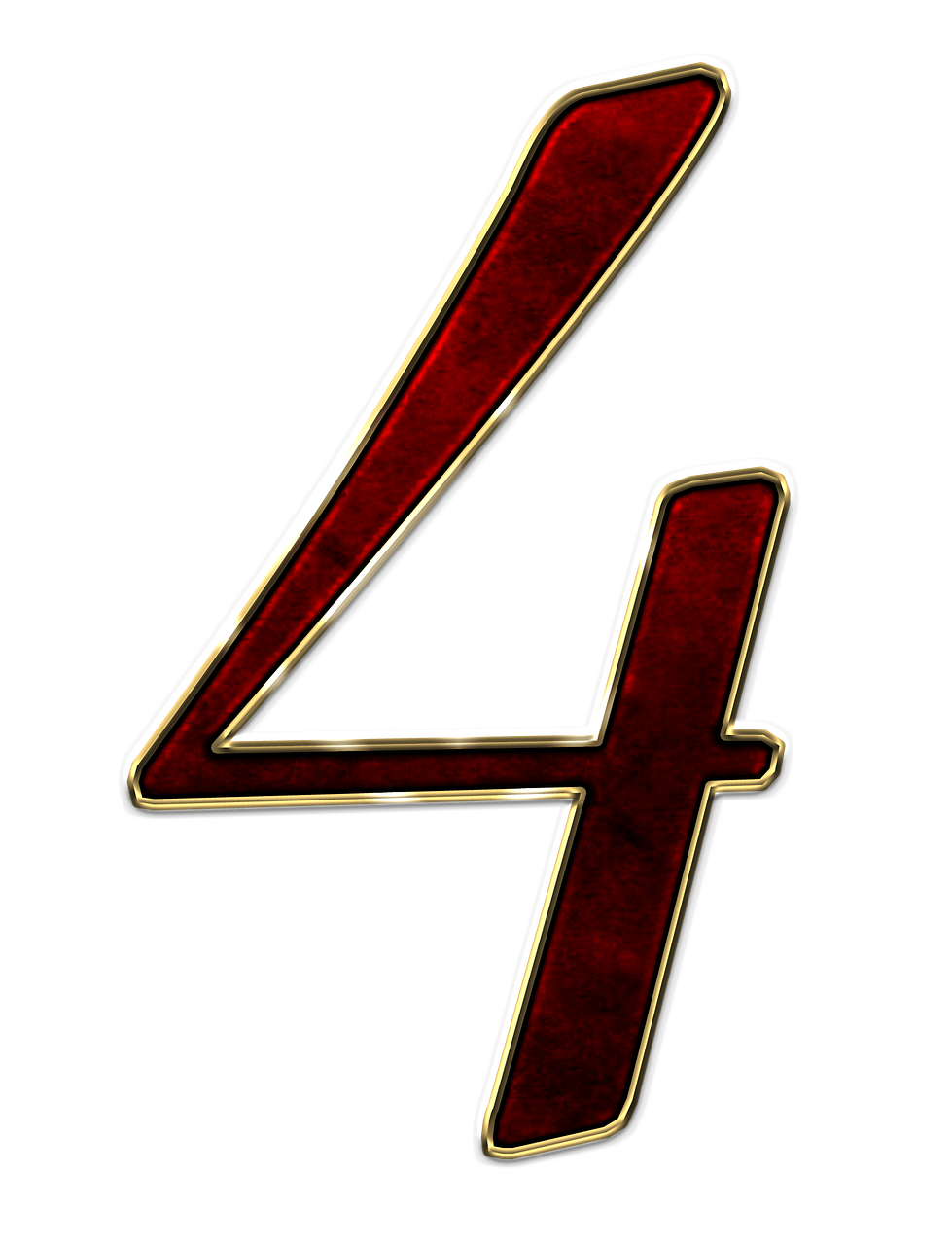 Illustration Gratuite Quatre 4 Nombre Design Image Gratuite Sur