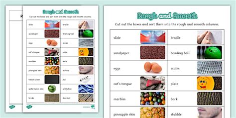 Ks1 Materials Rough And Smooth Textures Ks1 Materials Rough And Smooth Textures