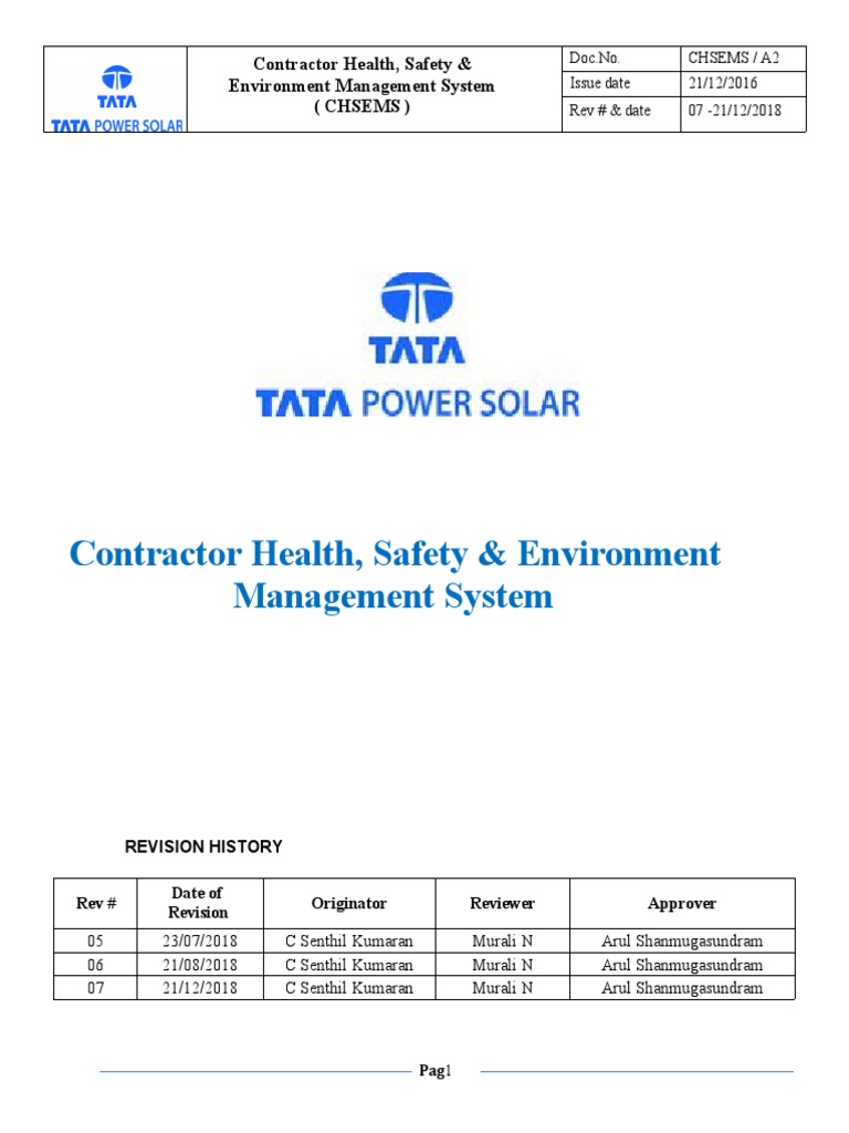 Masters Honor In Health Safety And Environment Management Ken Institute