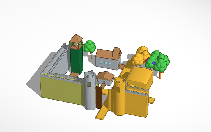 Medieval Town Tinkercad