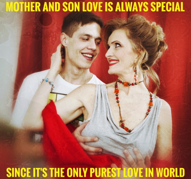 Mom's Intimate Moments with Son