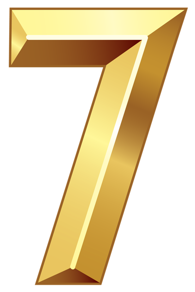 Number 7 Clipart Vector Gold Number 7 7 Number Number 7 Png Image For Free Download