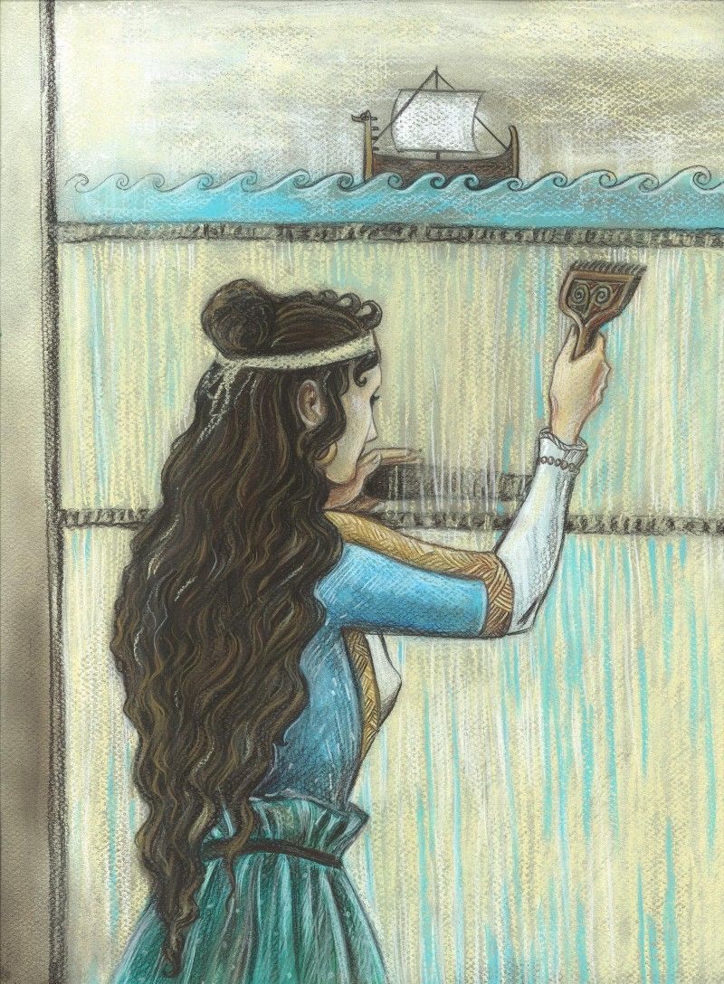 Penelope In The Odyssey Drwaing: A Playful Twist On Odyssean Art